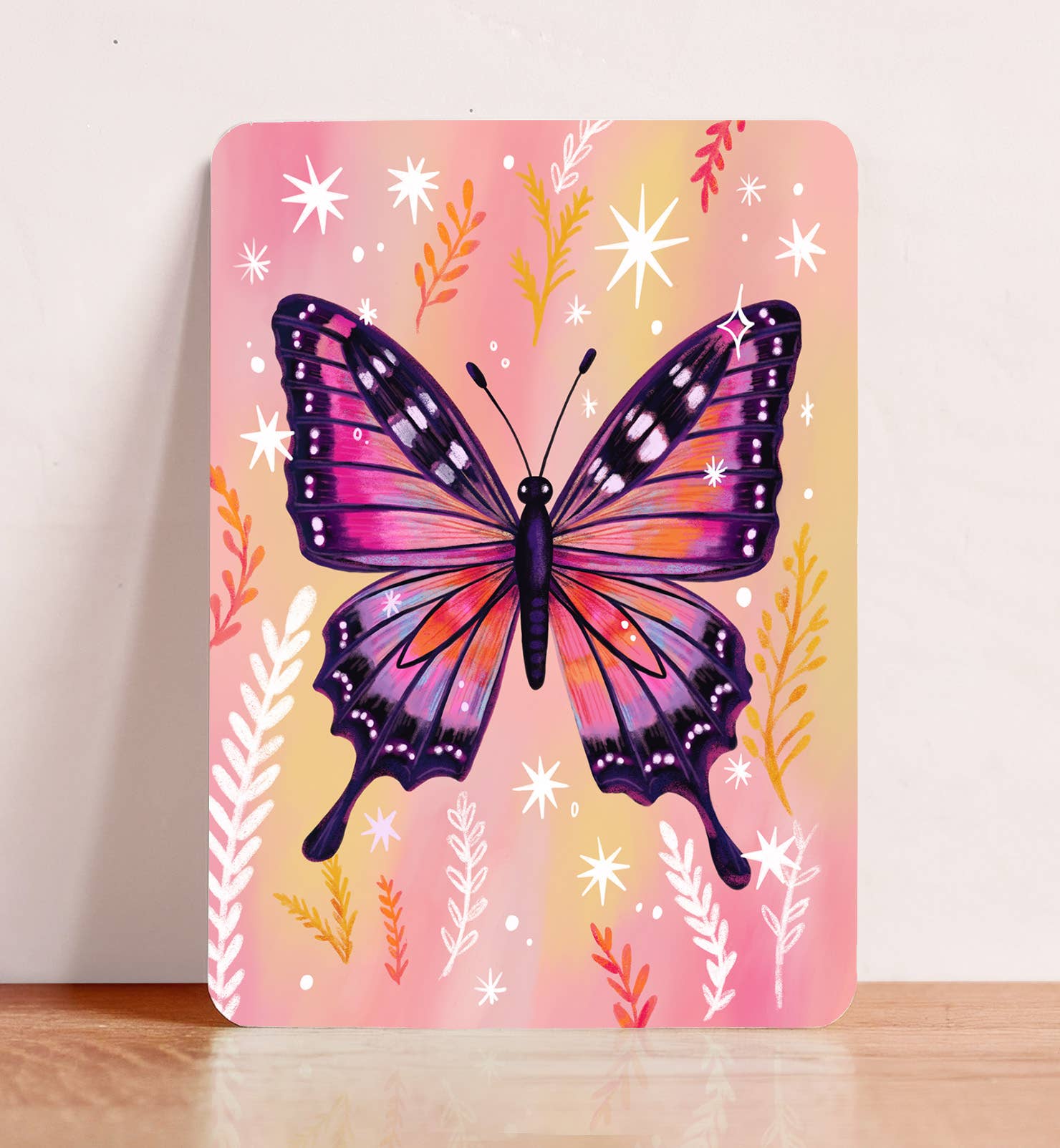 Kaart vlinder verjaardag zomaar dieren natuur ansichtkaart