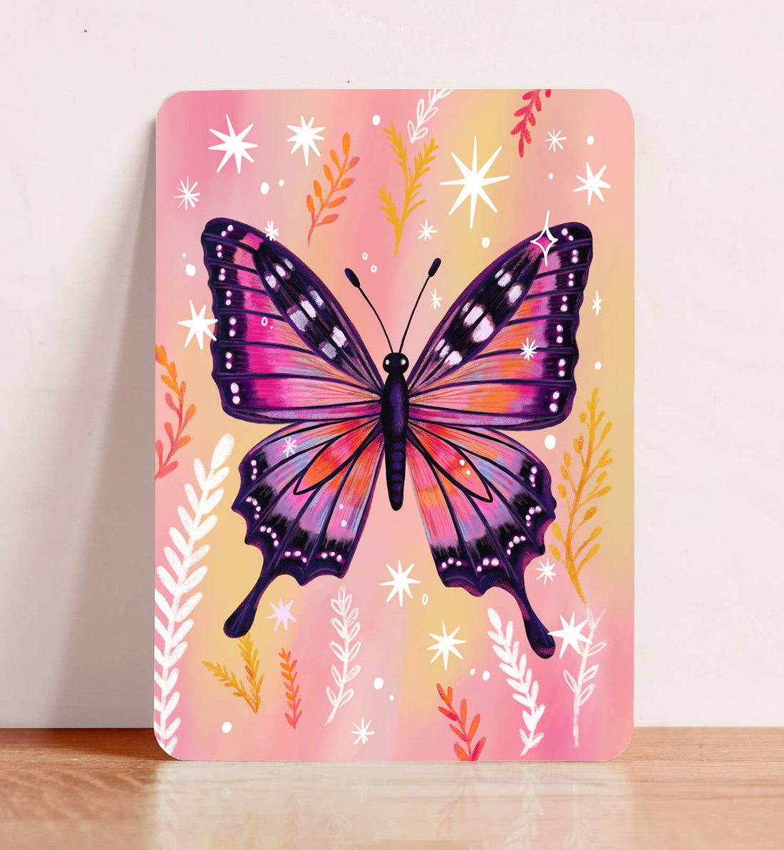 Kaart vlinder verjaardag zomaar dieren natuur ansichtkaart