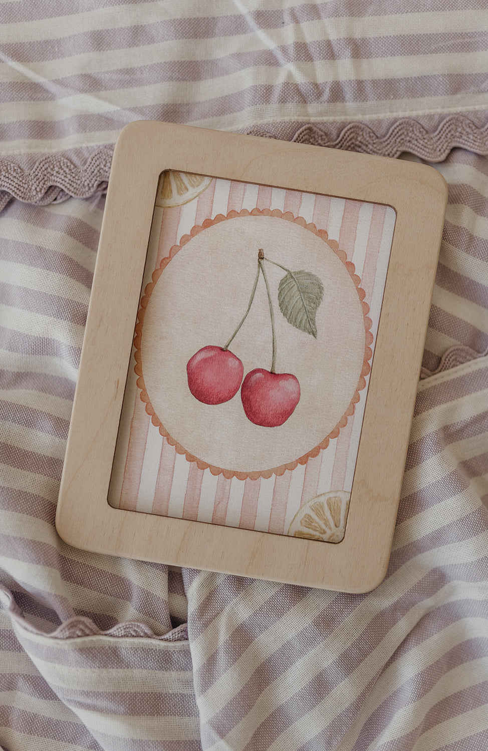 Ansichtkaart kersen met citroenen | Kaart Appeloogje