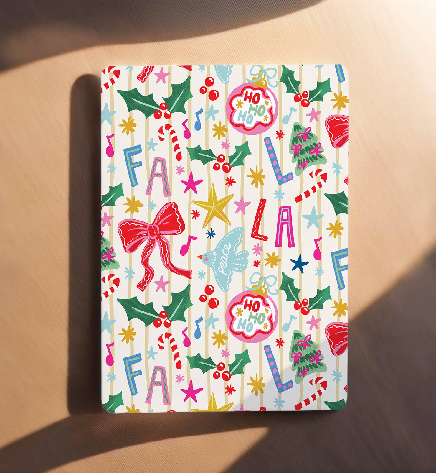 Kaart Kerstkaart Fa La La kerst ornament vogel| Kaart Aniet Illustration