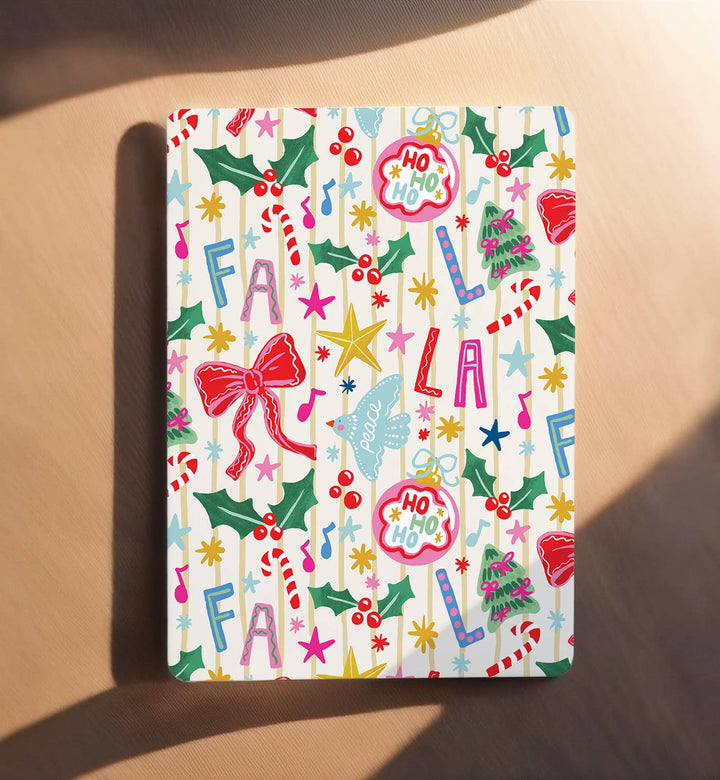 Kaart Kerstkaart Fa La La kerst ornament vogel| Kaart Aniet Illustration