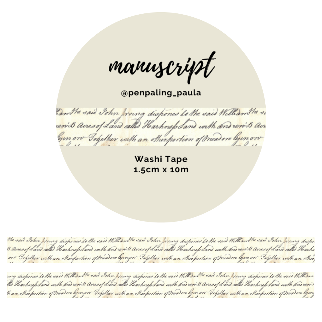 Manuscript - Washi Tape