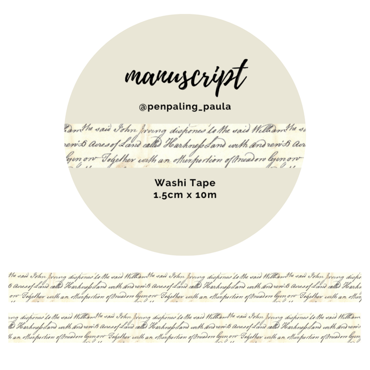 Manuscript - Washi Tape