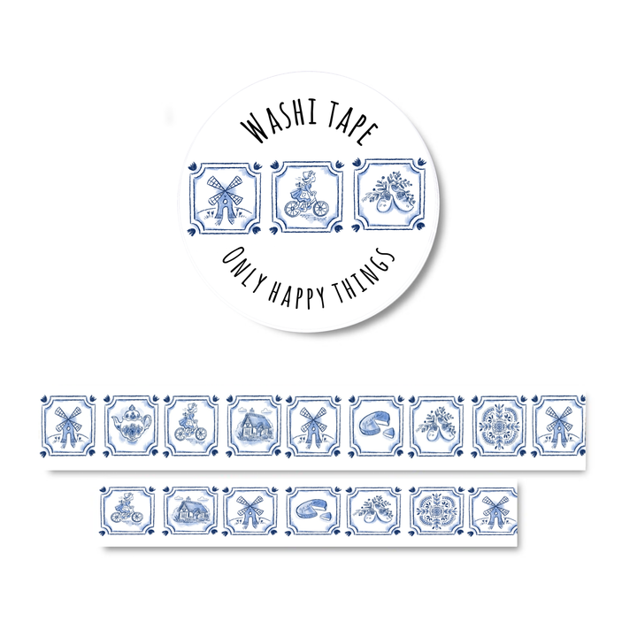 Washi-tape Nederlandse tegels