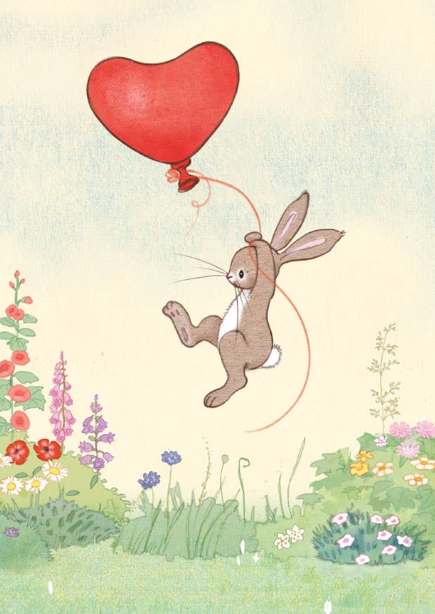 Ansichtkaart Boos Liefdevolle Ballon | Kaart Belle & Boo