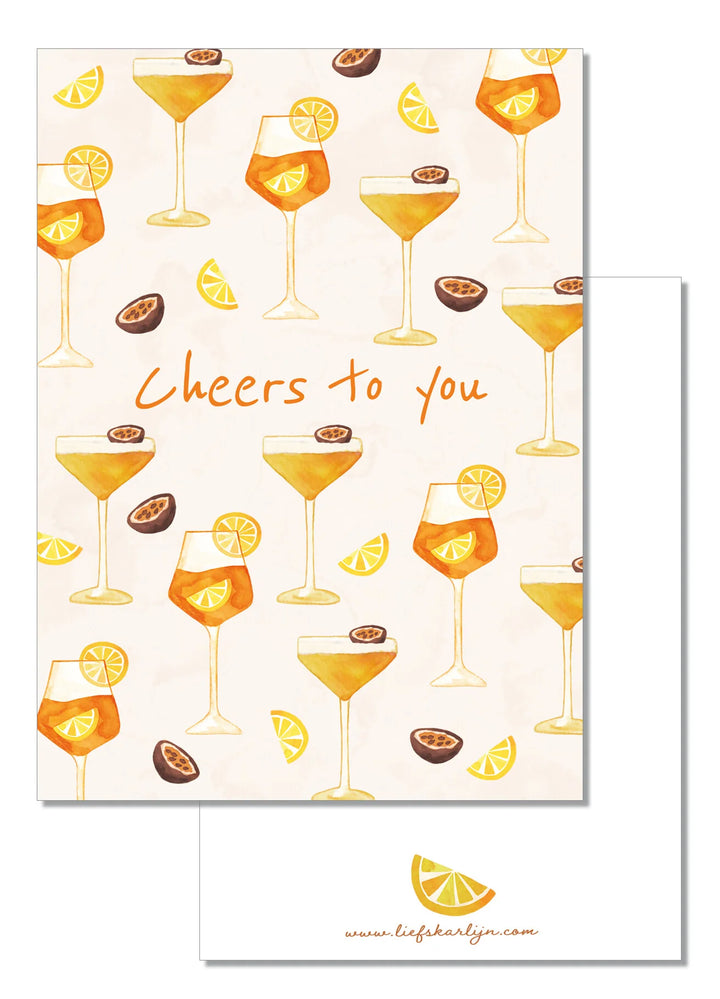 Cheers to you | Kaart LiefsKarlijn