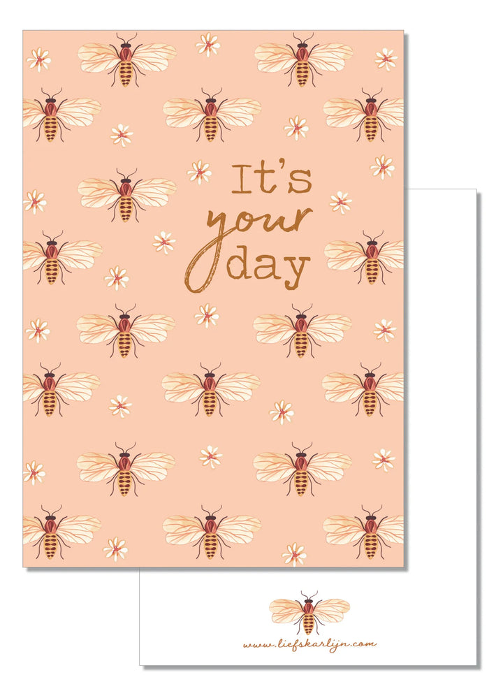 Cicade print - It's your day | Kaart LiefsKarlijn