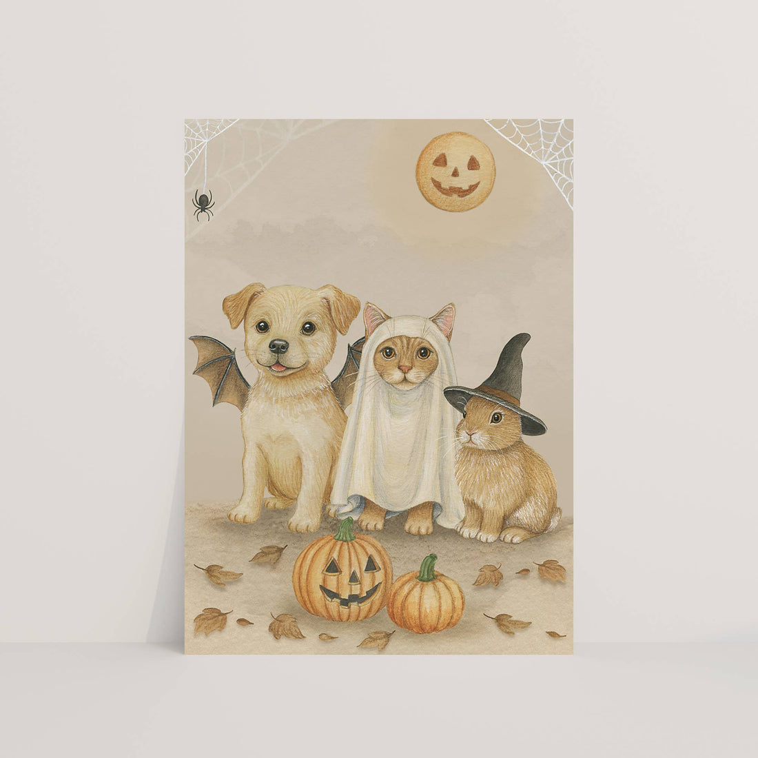Ansichtkaart Halloween | Kaart Appeloogje