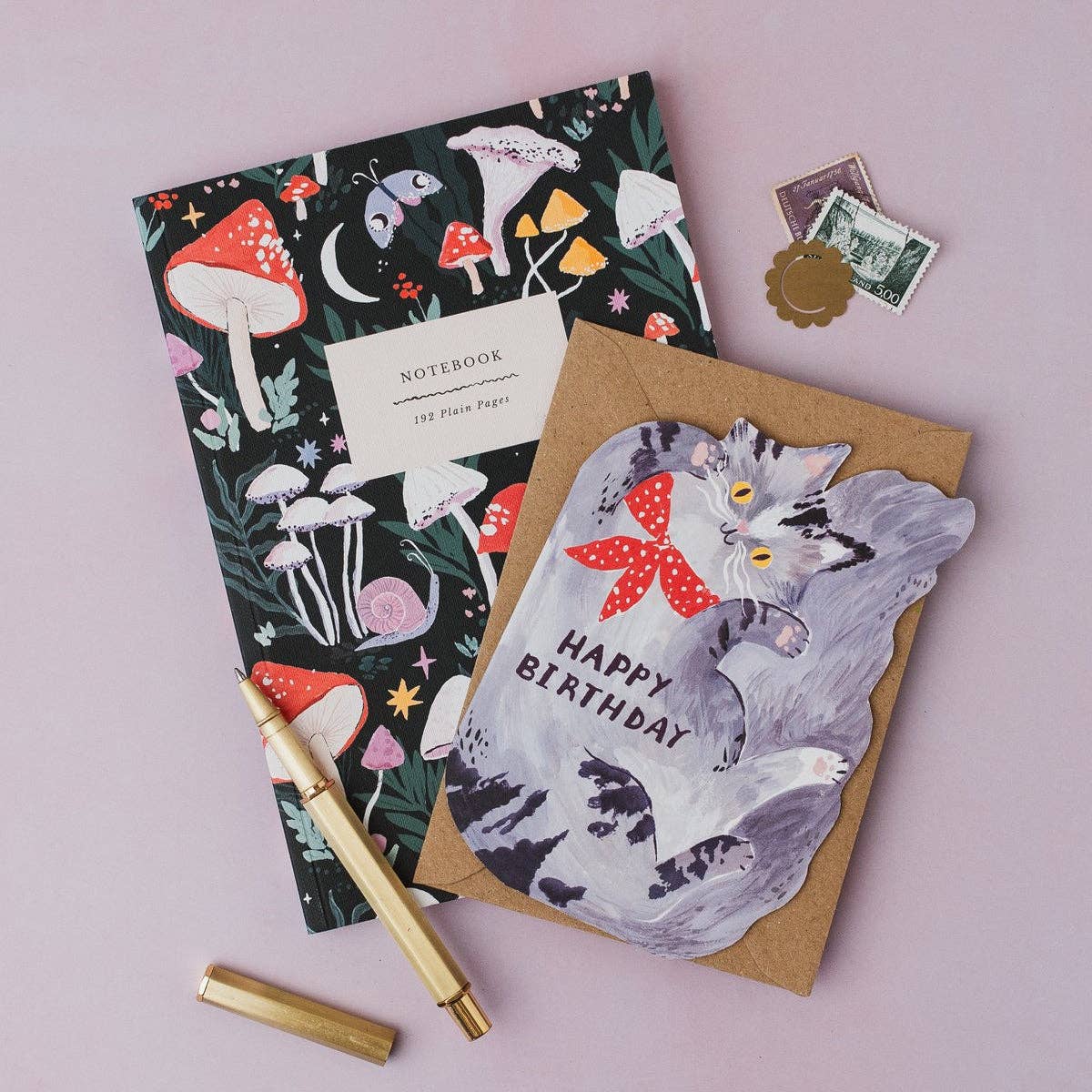 Bandana-kat verjaardagskaart | Verjaardagskaarten voor kattenliefhebbers