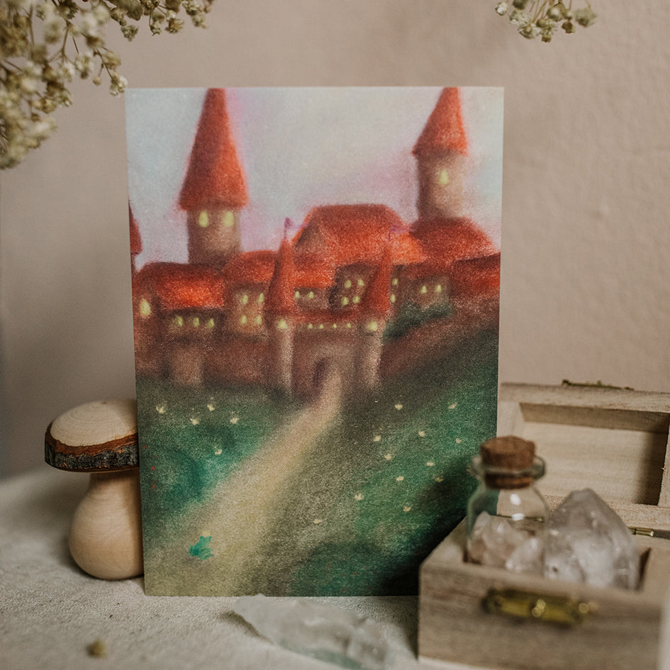 Sprookje 'Kasteel en Kikkerkoning' Waldorf kaart | Kaart Lot Bouwes