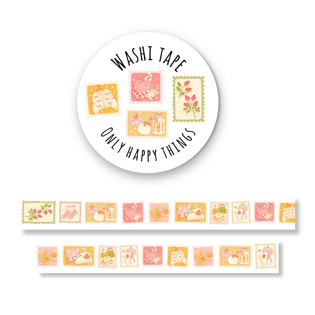 Washi-tape herfststempels
