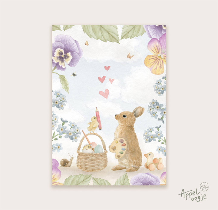 Ansichtkaart "Lovely spring" | Kaart Appeloogje