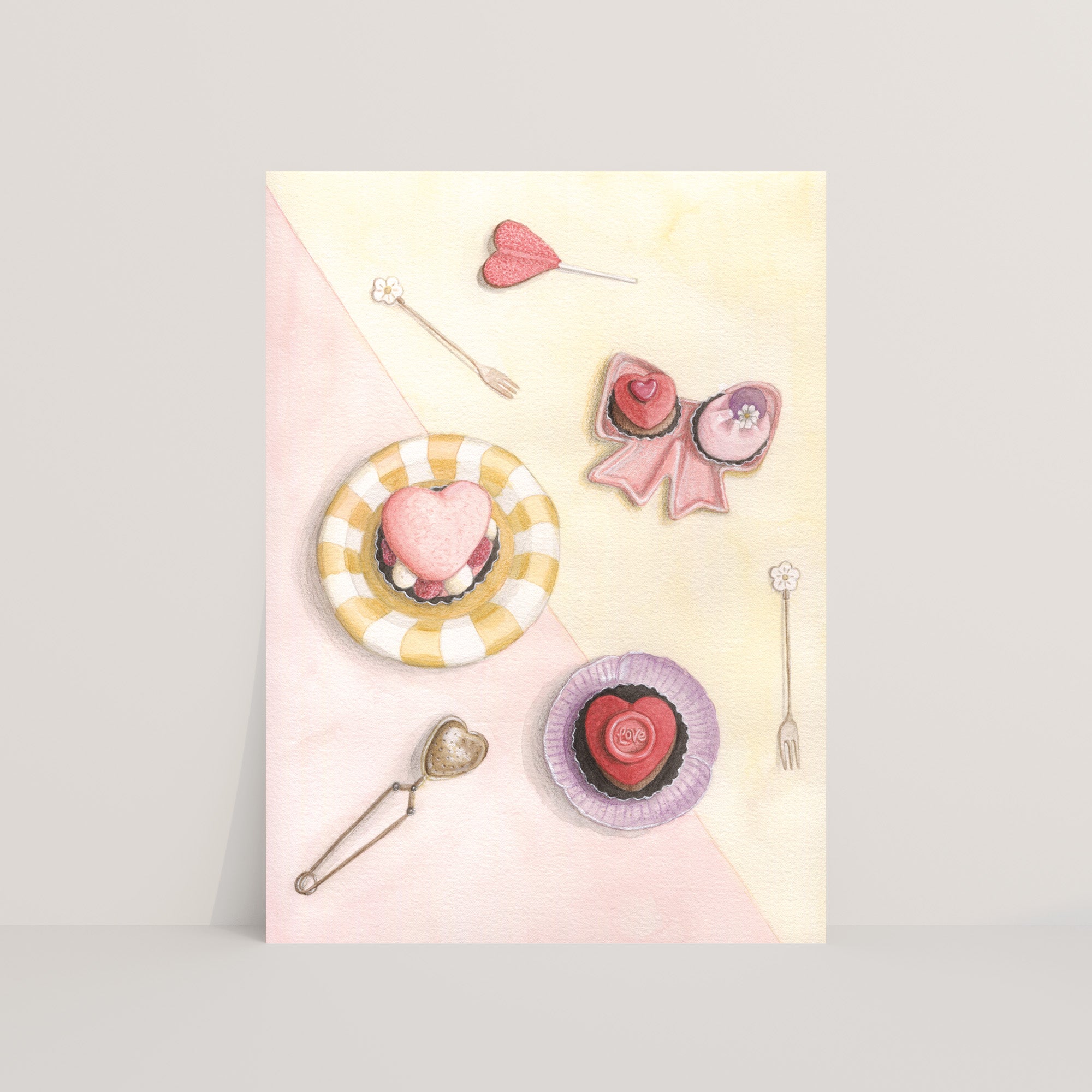 Ansichtkaart love patisserie | Kaart Appeloogje