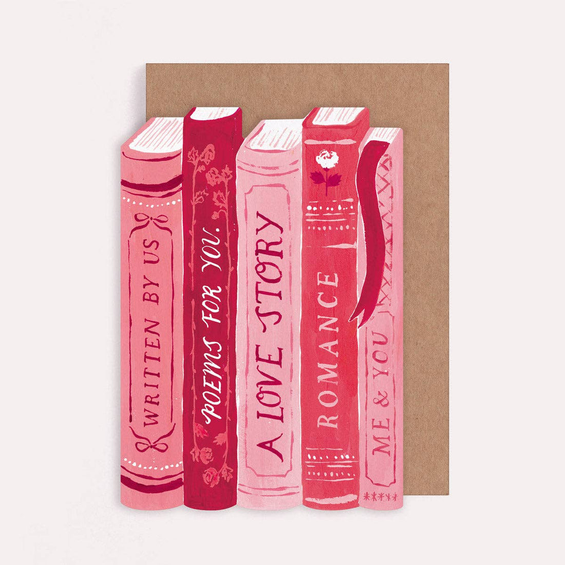 Love Story Books-kaart | Jubileumkaarten voor boekenliefhebbers