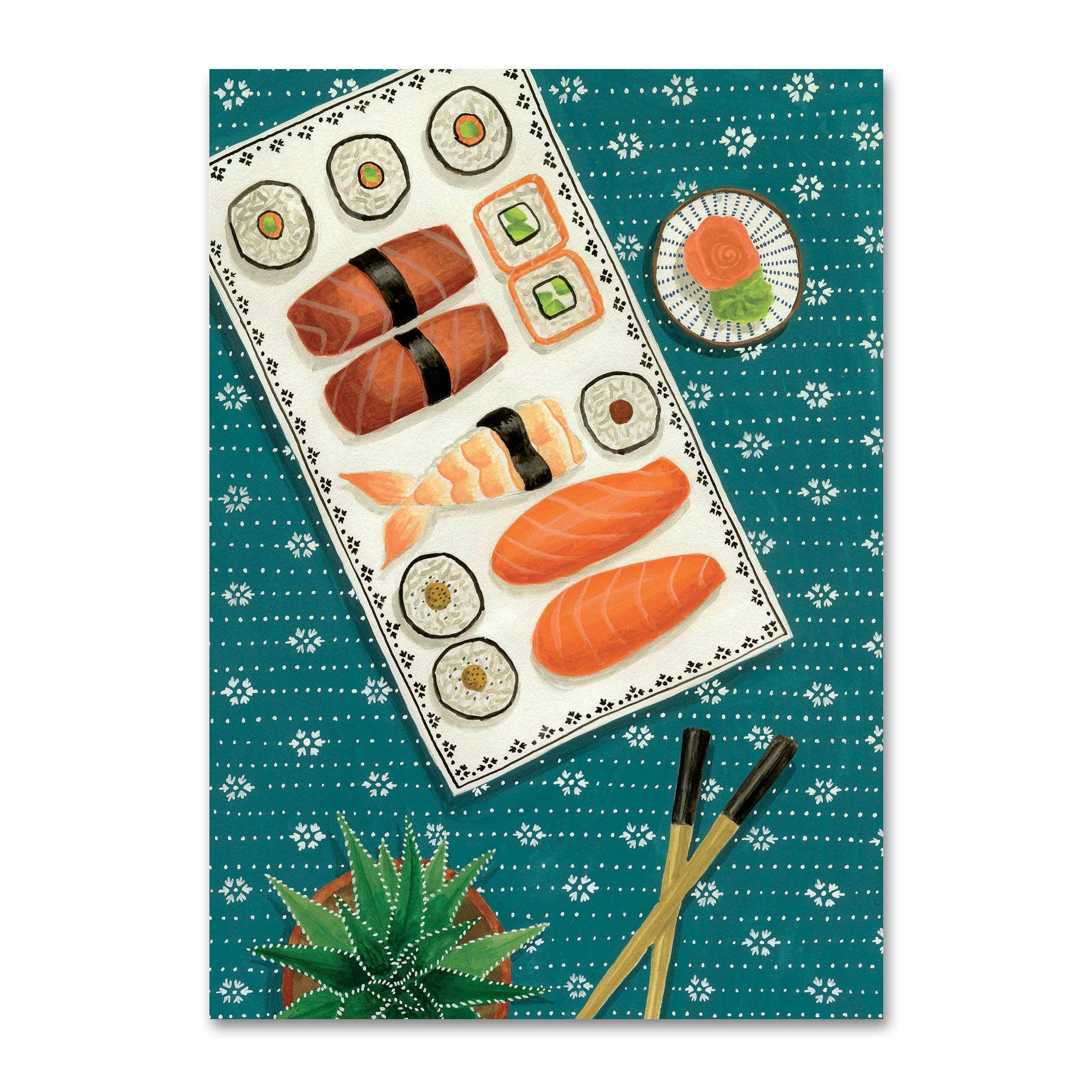 Ansichtkaart Sushi