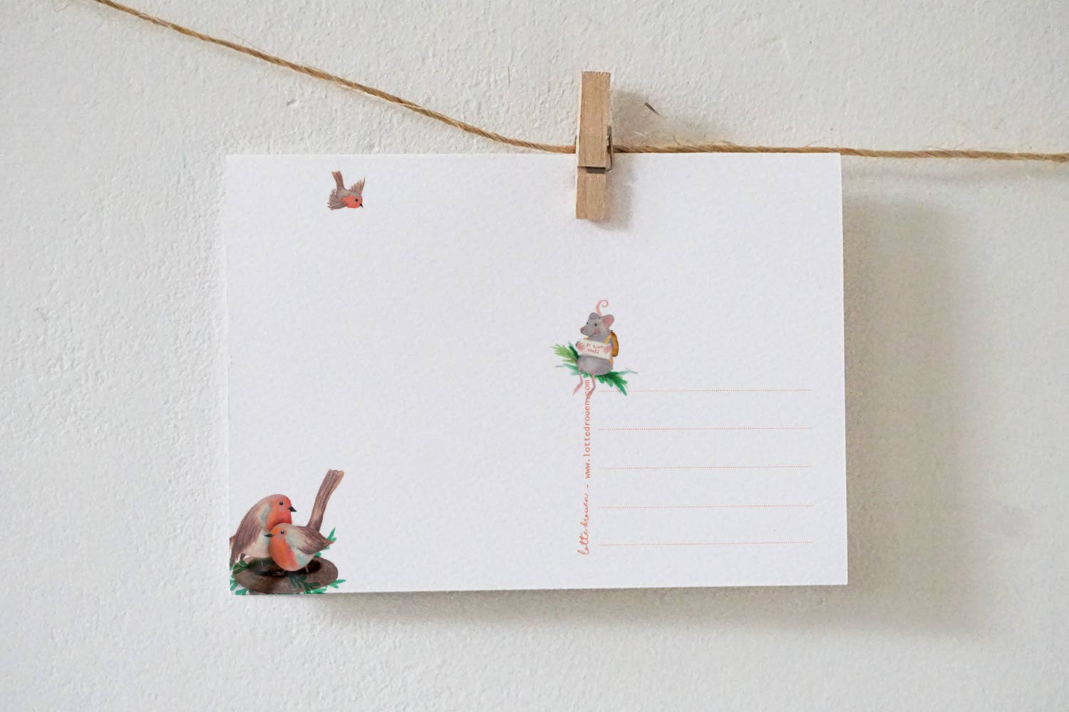 Kaart Je kunt het, vogel! | Kaart Lotte Drouen