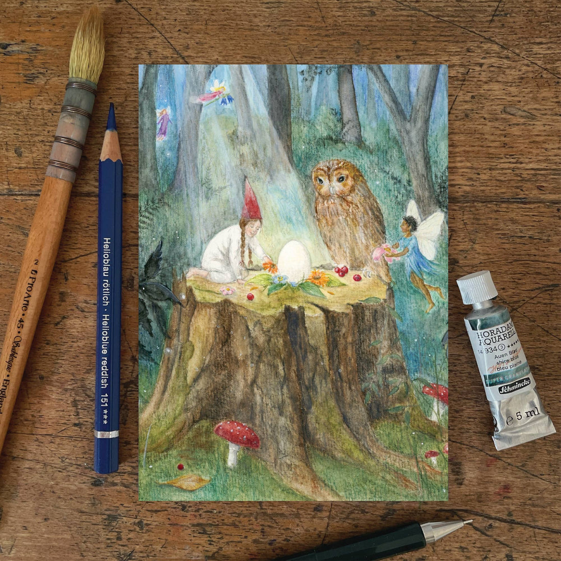 Midzomerritueel | Kaart Mhairi Hellbrandt Illustration