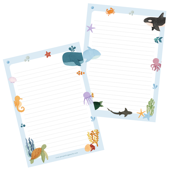 Zeedieren - Letterblok