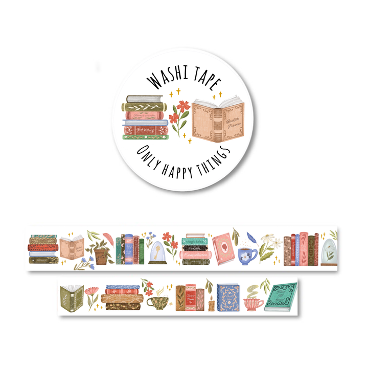Washi tape 'Time to read' (2 cm)