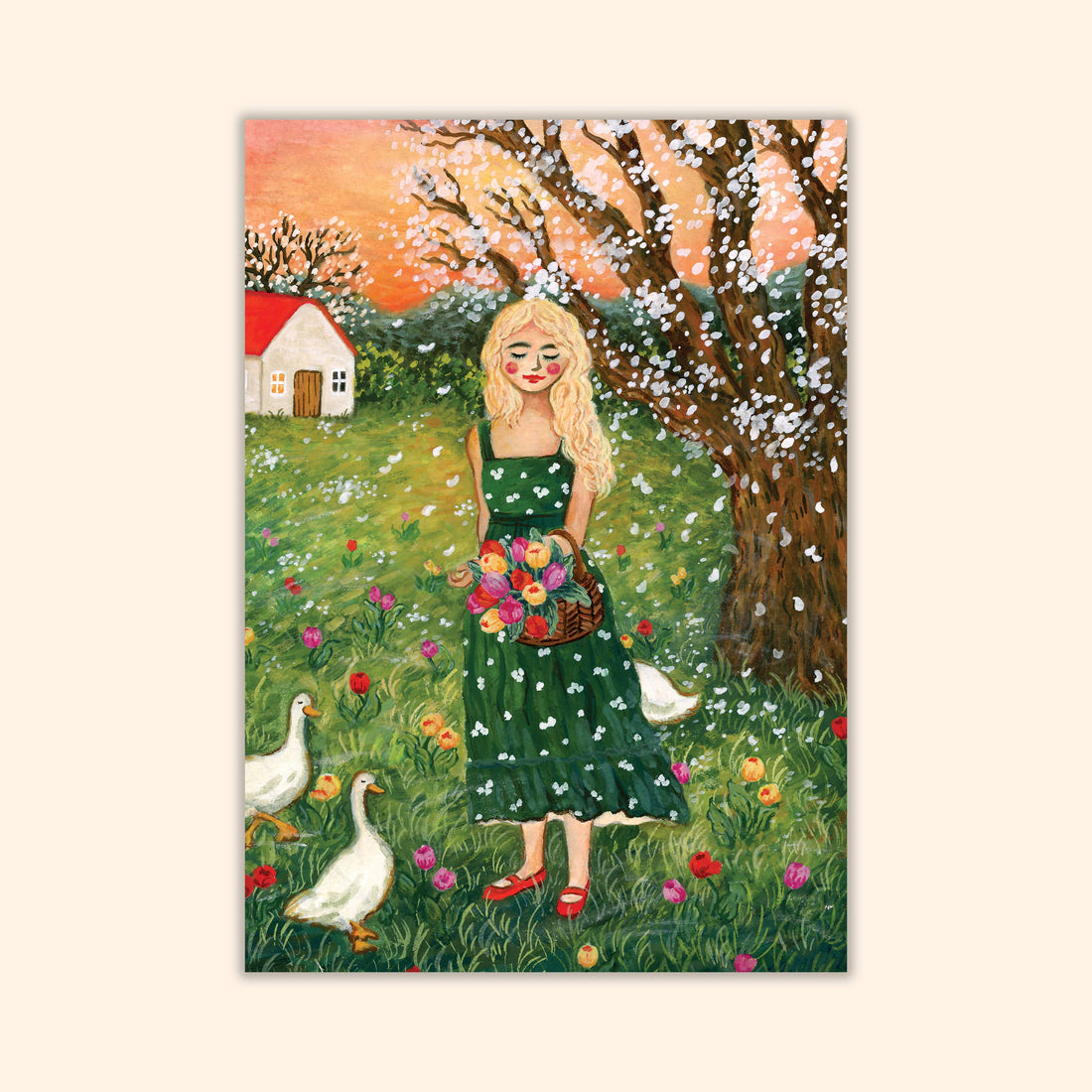 Tulpenweide ansichtkaart