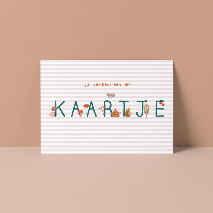 Jij verdient een lief kaartje | Kaart Studio Poppybird