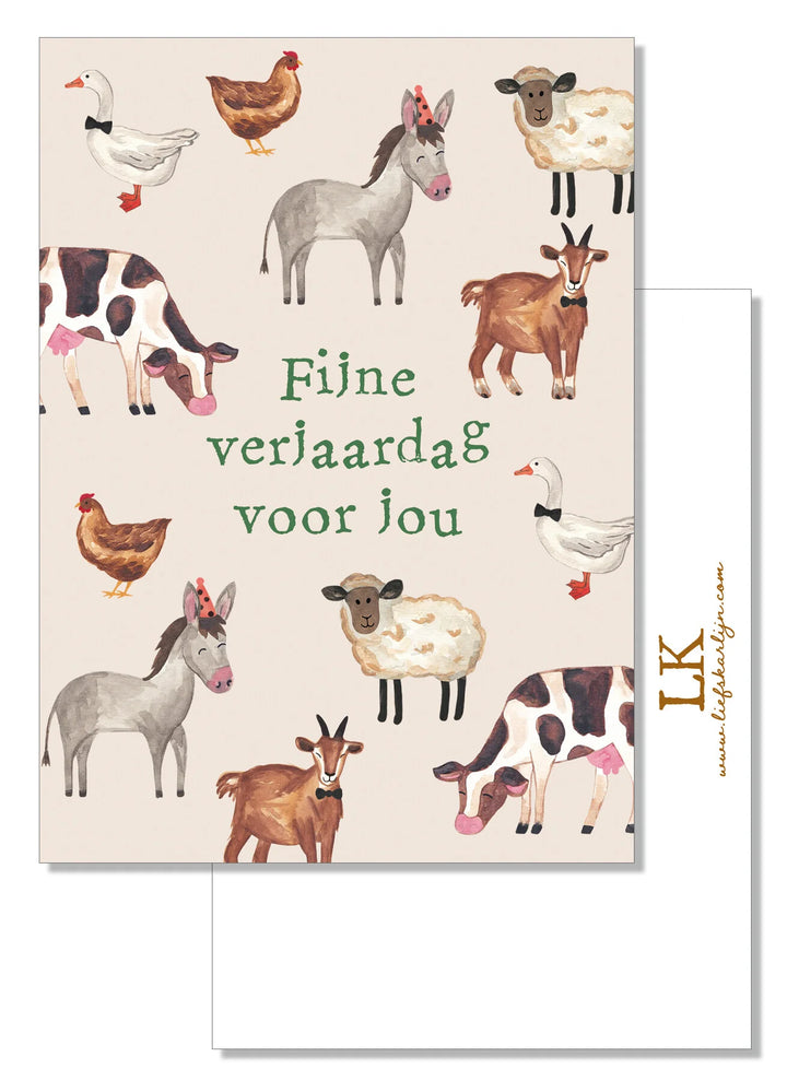 Fijne verjaardag voor jou | Kaart LiefsKarlijn
