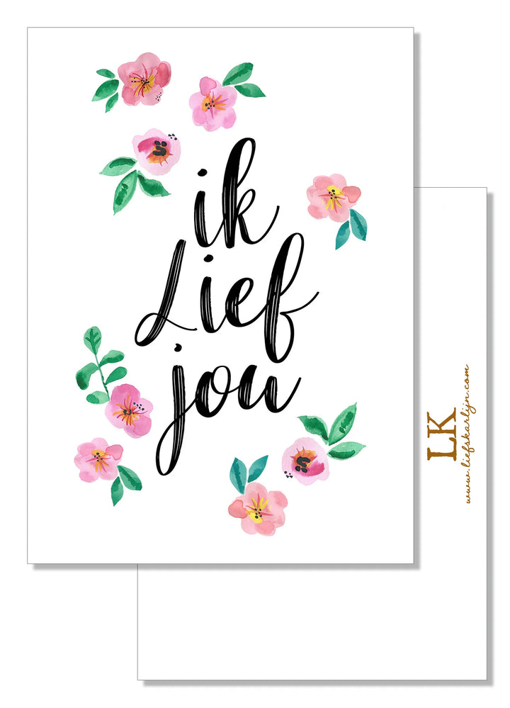 Ik lief jou | Kaart LiefsKarlijn