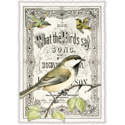 What the birds say | Kaart Edition Tausendschön