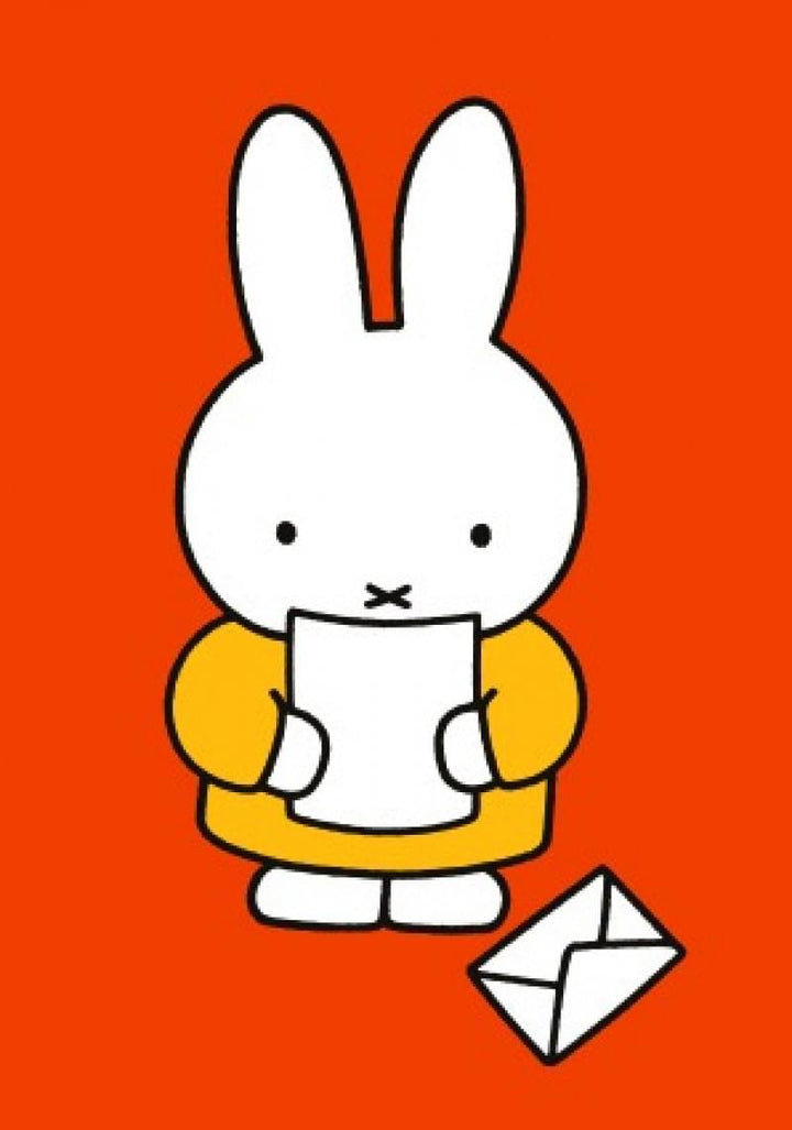 Miffy liest Brief | Karte Miffy