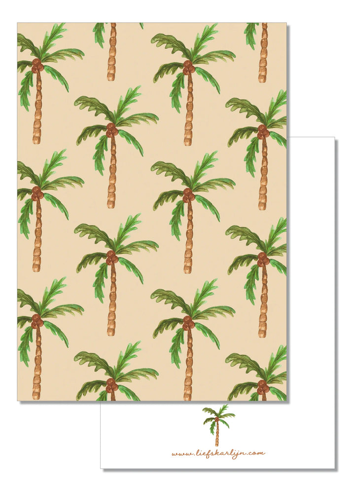 Palboom print | Kaart LiefsKarlijn
