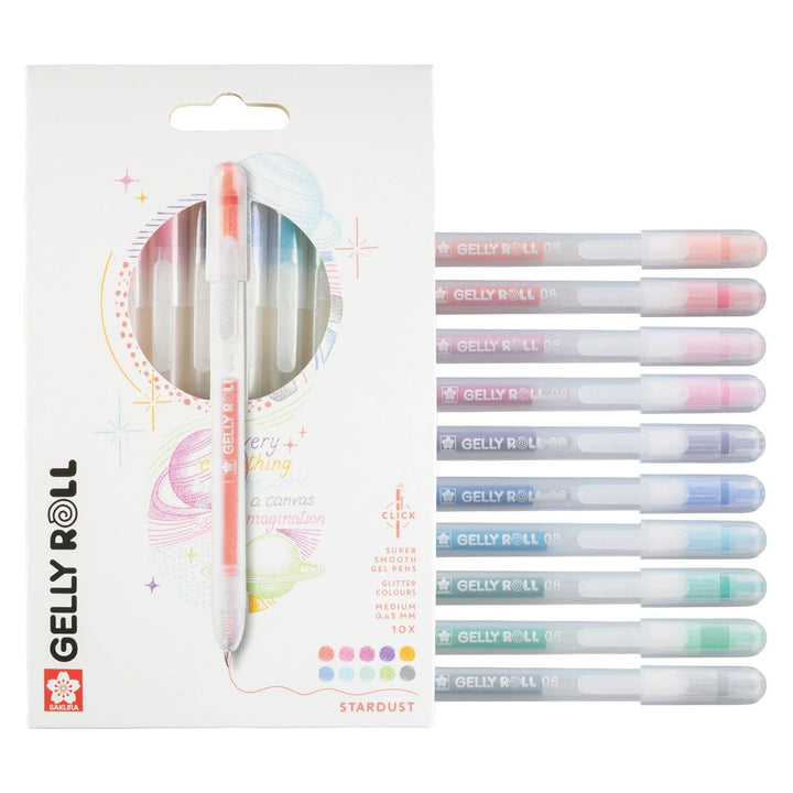 Gelly Roll Retractable Stardust Set 10st. | Gelly Roll Sakura