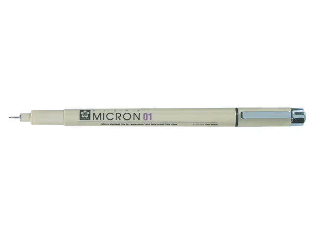 Pigma Micron Fineliner 01 - 0,25mm | Fineliner Sakura