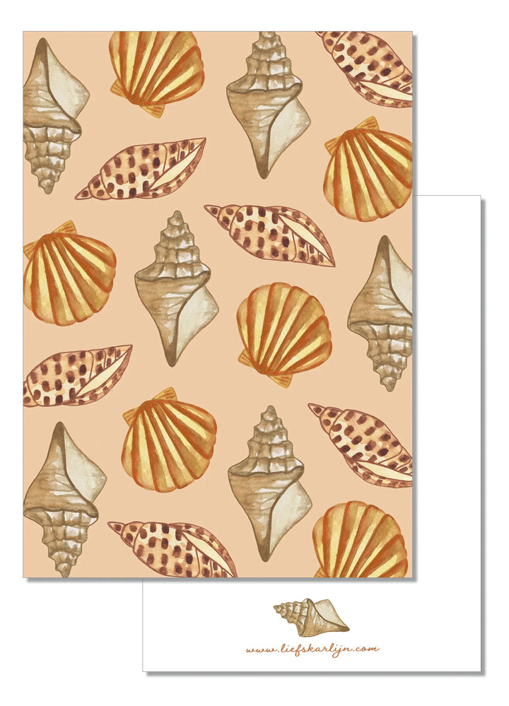 Schelpen print | Kaart LiefsKarlijn