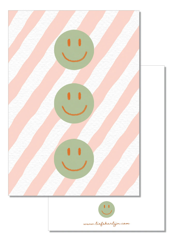 Smiley pastel | Kaart LiefsKarlijn
