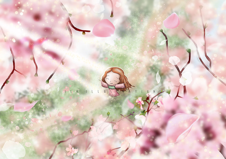 151 - Sakura | Kaart Ila Illustrations