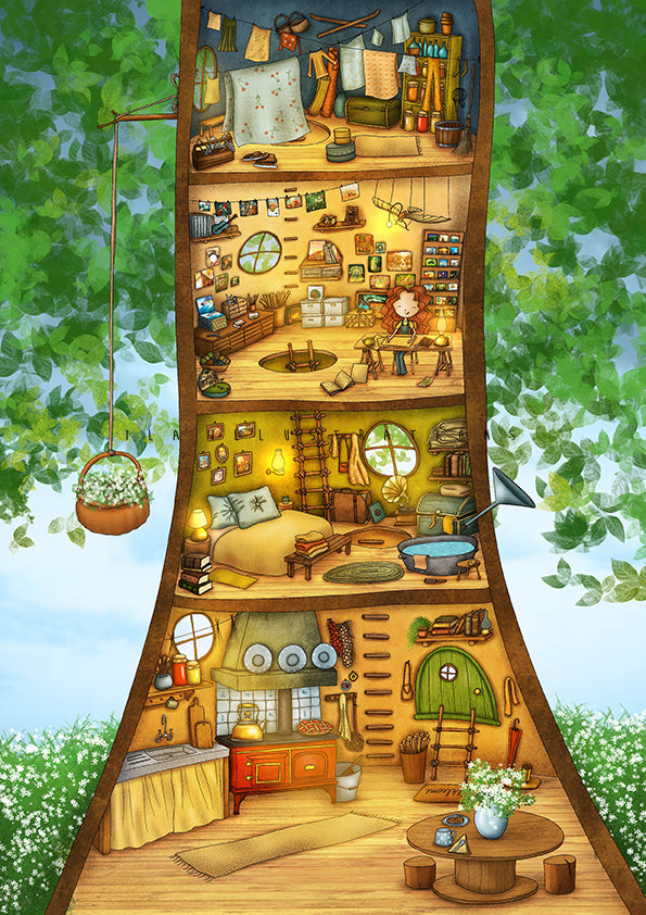 173 - Tree House | Kaart Ila Illustrations