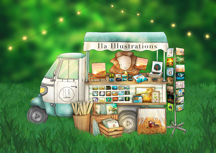 PRE-ORDER 179 - Ila's Little stand | Kaart Ila Illustrations