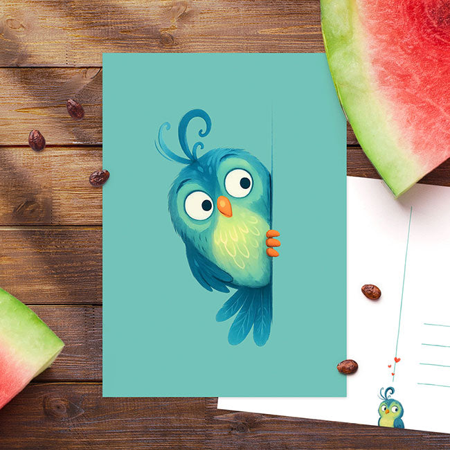 ‘Popelende pluim’ nieuwsgierig | Kaart Studio Draak