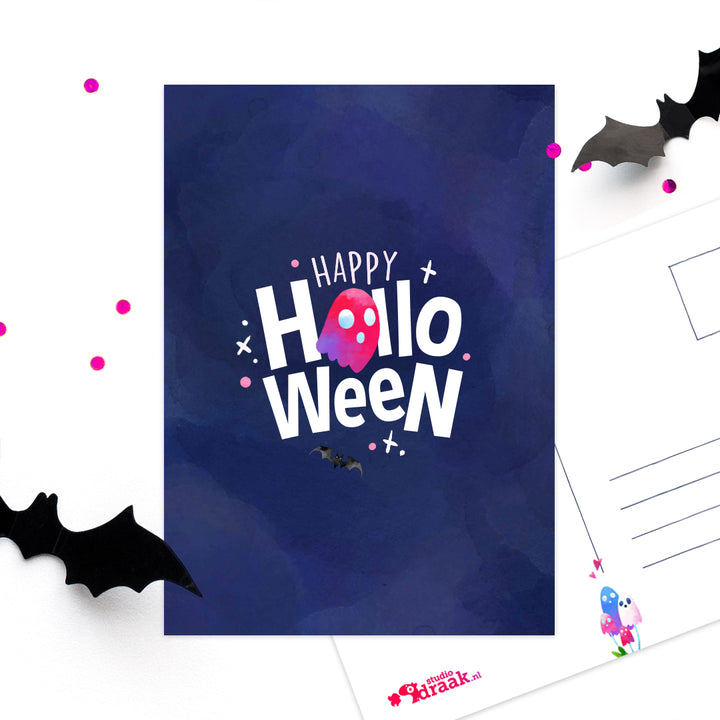 ‘Spooky Halloween’ happy | Kaart Studio Draak