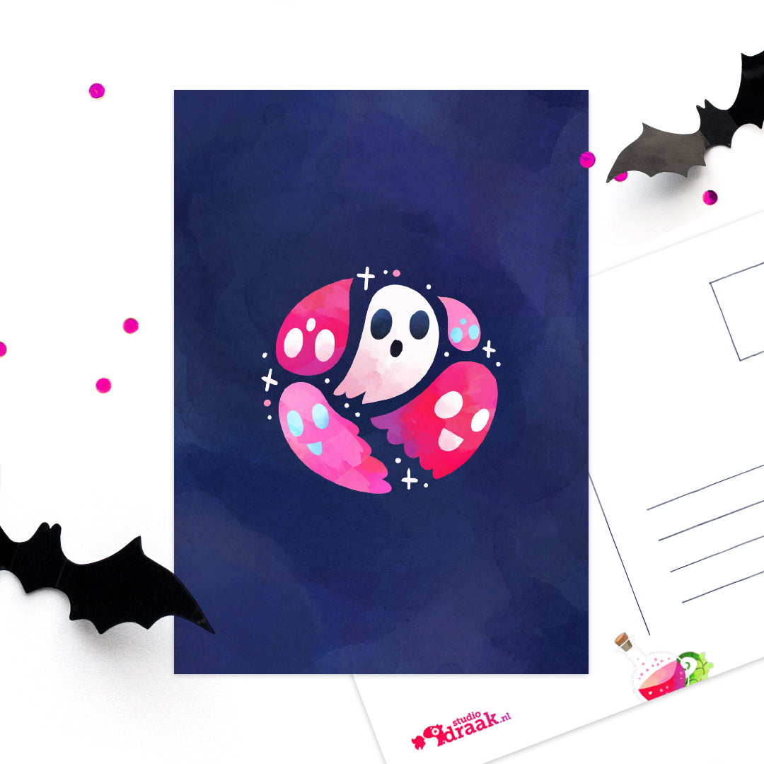 ‘Spooky Halloween’ spookjes | Kaart Studio Draak