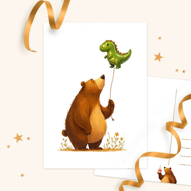 ‘Birthday beer’ ballon | Kaart Studio Draak