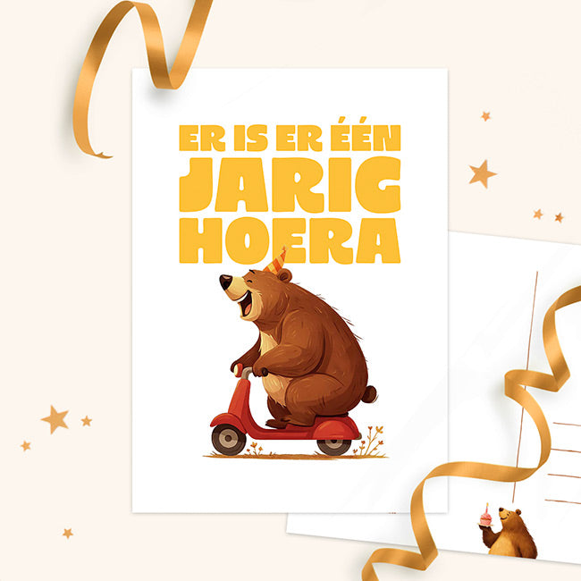 ‘Birthday beer’ scooter | Kaart Studio Draak