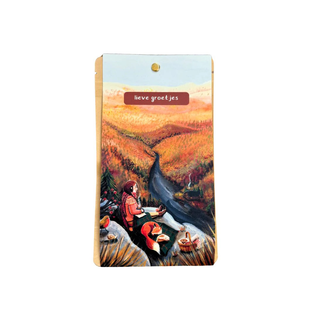 Theekaart herfstpicknick - lieve groetjes | Esther Bennink