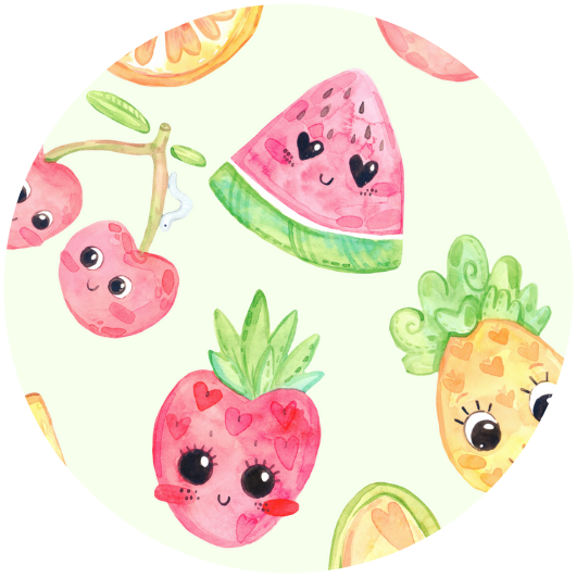 Summer Fruits | Sluitstickers 10st.