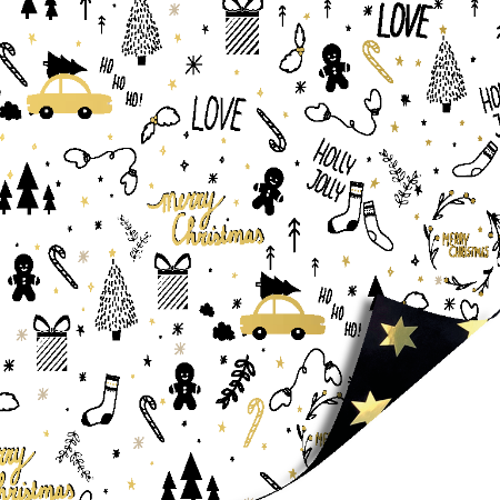 Holly Jolly | Cadeaupapier 3mtr