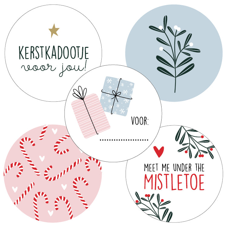 Mistletoe | Sluitstickers 10st