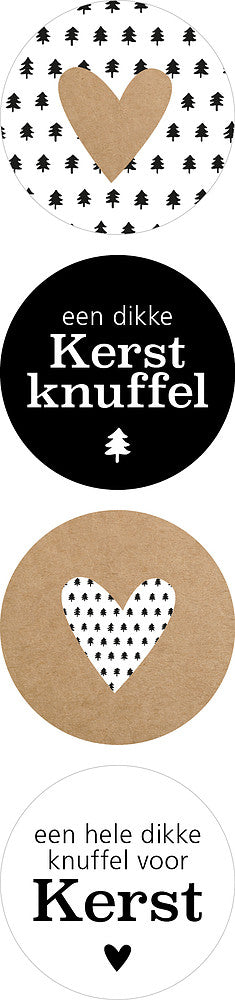 Kerstknuffel | Sluitstickers 8st