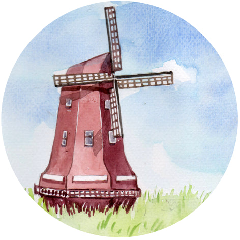 Molen| Sluitstickers 10st.