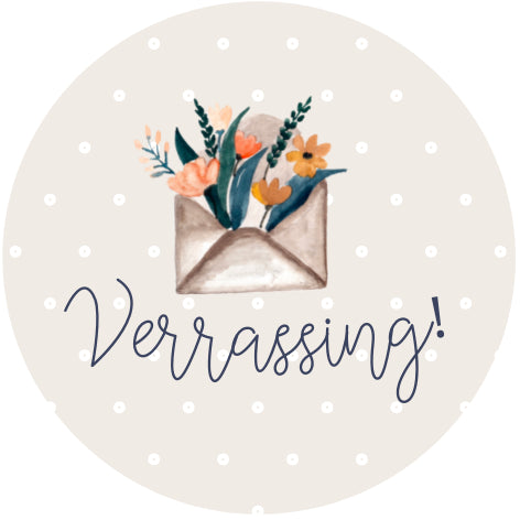 Verrassing!| Sluitstickers 10st.