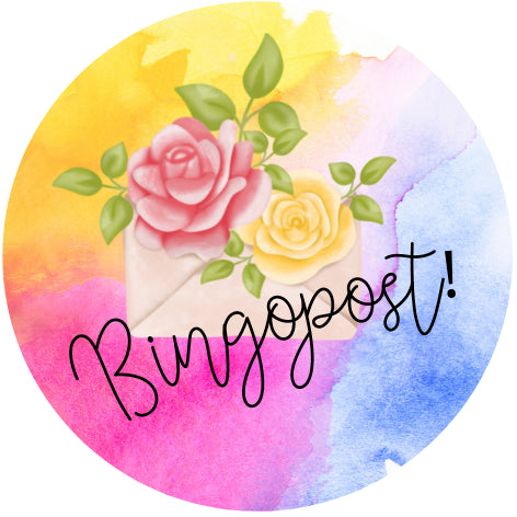 Bingopost! kleur| Sluitstickers 10st.